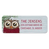 Owl Return Address Labels - 22358