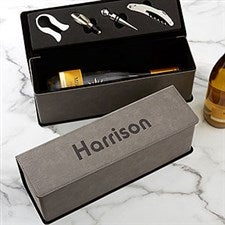 Name  Monogram Wine Bottle  Accessory Box - 22390