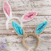 Custom Embroidered Easter Bunny Ears Headband - 22431