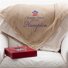 VU Embroidered Sherpa Blanket - 22459