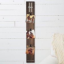 Farmhouse Initial Personalized Photo Clip Frame Wood Sign - 22471