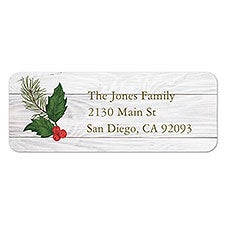 Merry Christmas Botanical Address Labels - 22476