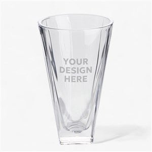 Personalized Corporate Engraved Logo Crystal Vase - 10108