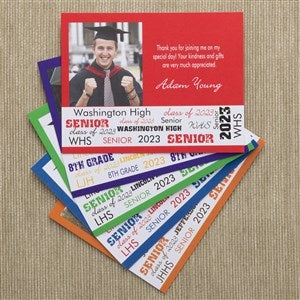 School Spirit Custom Photo Thank You Cards - 10143