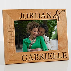 Personalized Couples Picture Frame - 5x7 - 10317-M