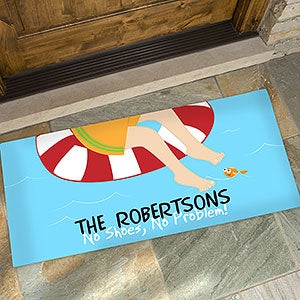 Summer Fun Personalized Oversized Doormat- 24x48 - 10343-O