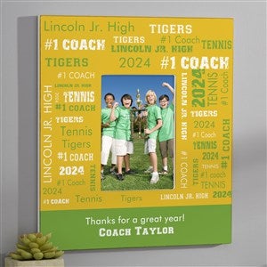 All-Star Coach Personalized 5x7 Wall Frame Vertical - 10377-WV