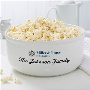 Personalized Corporate Logo Serving Bowl - 10477