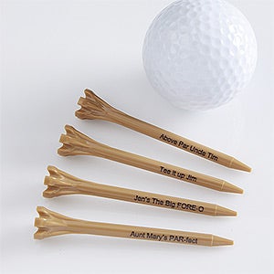 Custom Golf Tees - Natural Wood - 10501-N