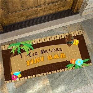 Tropical Paradise Oversized Personalized Doormat- 24x48 - 10546-O