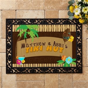 Tropical Paradise Personalized Doormat- 18x27 - 10546