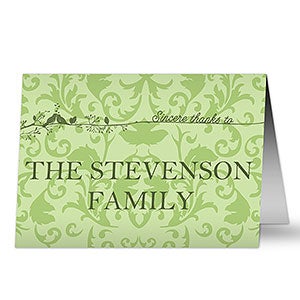 Sincere Thanks Personalized Greeting Card - 10552