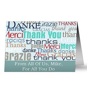 Many Thanks Personalized Greeting Card - 10587