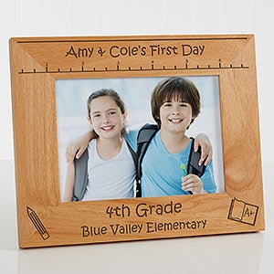 Personalized 5x7 First Day of School Picture Frame - 10619-M