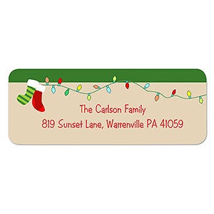 Stocking Family Return Address Labels - 10638