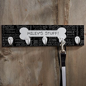 Dog Stuff Personalized Plaque With Hooks - 10646