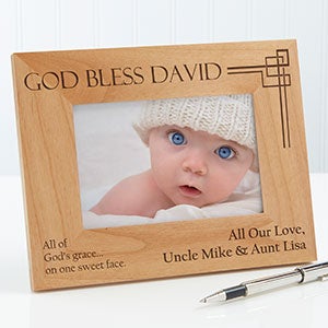 Personalized Godchild Wood Picture Frame - 4x6 - 10650-S