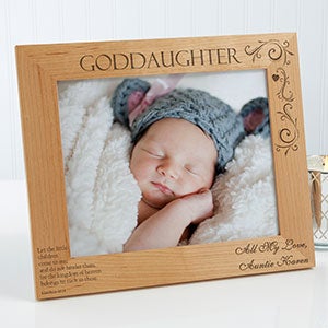 Personalized Godchild Wood Picture Frame - 8x10 - 10650-L
