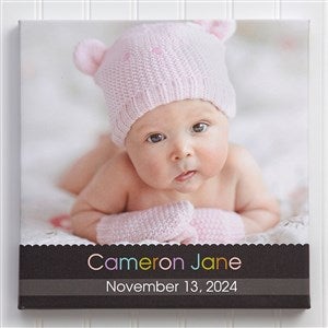 Baby Photo Canvas Print 12x12 - Little Memories - 10670