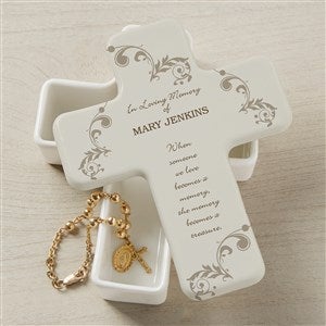 In Loving Memory Personalized Cross Box - 10782