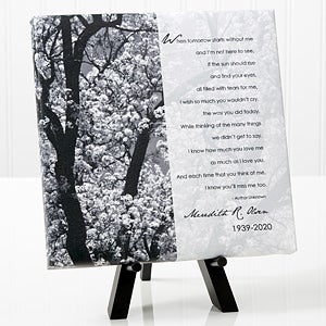 Personalized Memorial Table Canvas - In Memory - 8x8 - 10785-8x8