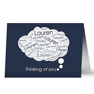 You Are On My Mind Personalized Greeting Card - 10789