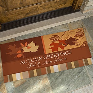 Personalized Fall Oversized Doormats - Happy Autumn - 10815-O