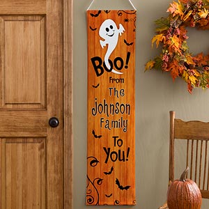 Happy Halloween Personalized Door Banner - 10816