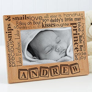Personalized Baby Photo Frames - Pride & Joy - Horizontal - 10827-H