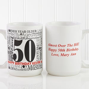 Large Personalized Birthday Coffee Mug - Another Year - 10835-L