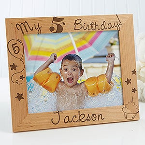 Personalized Kids Birthday Picture Frames - Look How Old I Am - 8x10 - 10852-L