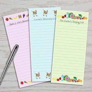 Grocery List Personalized Notepad Set Of 3 - 10858