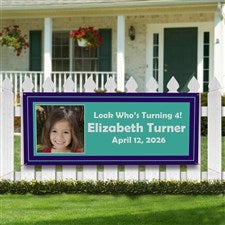 You Name It Personalized Photo Banner - 30x72 - 10934