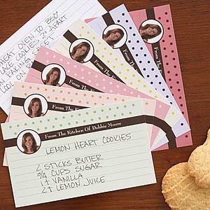 Personalized Monogram Recipe Cards - 10946-C