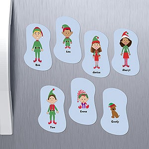 Winter Family  Character Collection Personalized Magnets - 10949