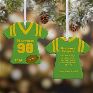 Personalized Christmas Ornaments - Sports Jersey - 2-Sided - 10976-2