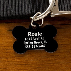 Engraved Dog ID Tags - Bone - 11051-B