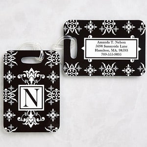 Damask Personalized Luggage Tag Set - 11124