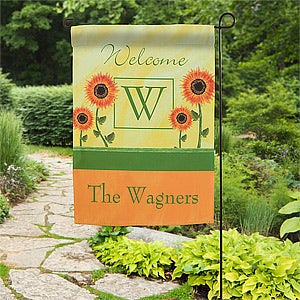 Personalized Garden Flags - Summer Sunflowers - 11220