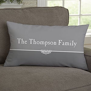 Our Family Personalized Lumbar Throw Pillow - 11352-LB