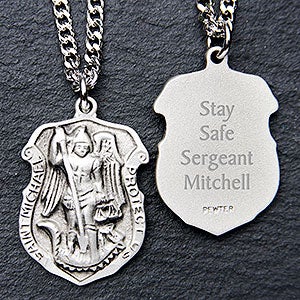 St. Michael Law Enforcement Personalized Pendant - 11363