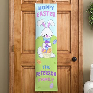 Hoppy Easter Personalized Door Banner - 11384