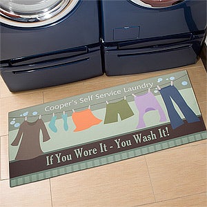 Laundry Time! Personalized Oversized Doormat - 11439