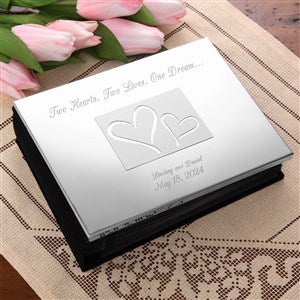 Engraved Silver Wedding Photo Album - Love Ever After