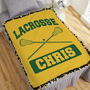 15 Sports Personalized 50x60 Tie Blanket - 11601-T