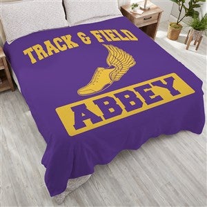 15 Sports Personalized 90x90 Plush Queen Fleece Blanket - 11601-QU