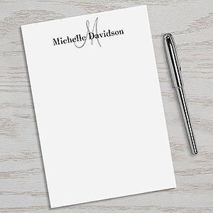 Classic Monogram Personalized Notepad - 11606