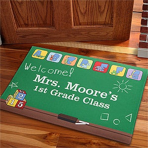 Personalized Teachers Classroom Doormat - Teachers  Little Learners - 11608