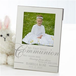 My First Holy Communion Personalized Silver Picture Frame - 11620