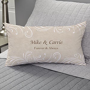 Precious Moments Wedding Personalized Lumbar Pillow - 11681-LB